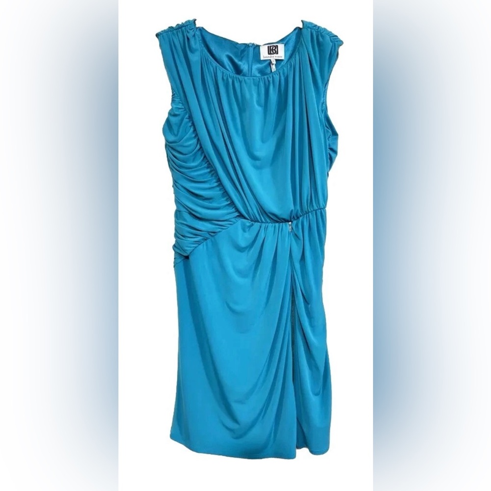 Laundry by Design Blue Draped Dress Size 12